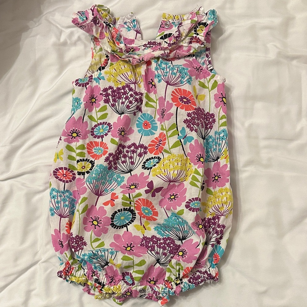 Vera Bradley Baby Floral Outfit - Pink, Purple, Blue